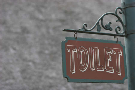 Toilet sign with space to add onの写真素材