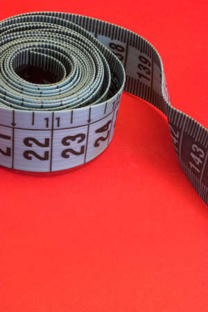 Measure tape rolled upの写真素材