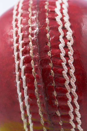 Macro of cricket ballの写真素材