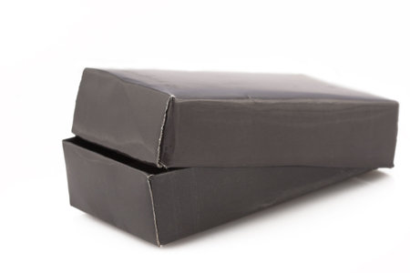 Plain black jewelry box