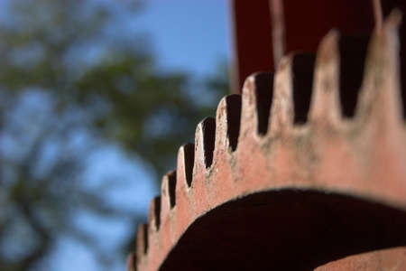 Big gear macro, used with cranes for heavy liftingの写真素材