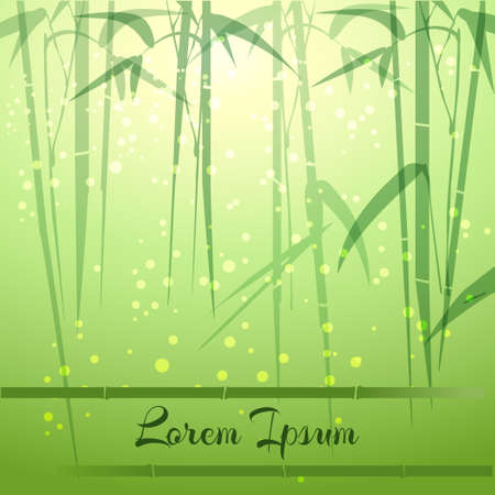 Bamboo grove background with space for your text. Only free fot used.のイラスト素材
