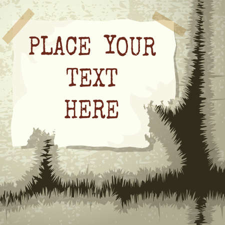 Copy text template isolated on textured grunge background.のイラスト素材