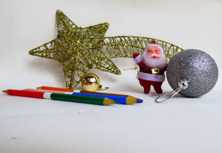 Santa Claus ornamentsの写真素材