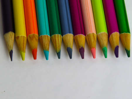  pencil paint coloredの写真素材