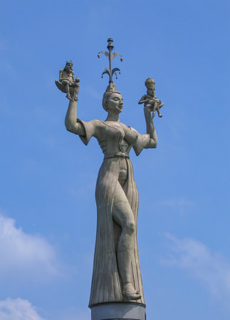 Lake Constance, Constance Statue Imperiaのeditorial素材