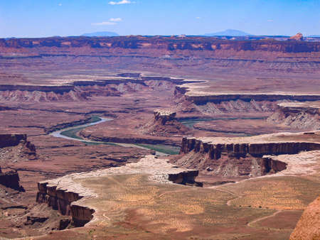 Panorama Canyonlands and Green Riverの写真素材