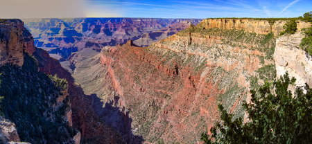View into the Grand Canyon, Arizonaの写真素材