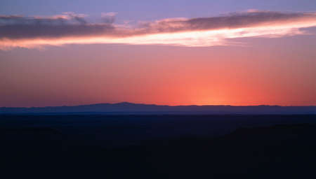 Hills of Badlands at sunset, South Dakota, USAの写真素材