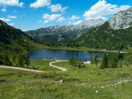 Schwarzsee in the Salzkammergutの写真素材