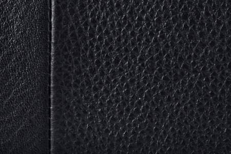 Black Skin Background with Rough Seam