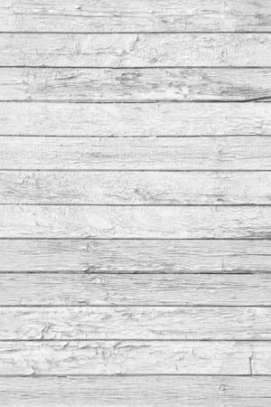 White Wood Planks as Background or Texture, Natural Patternの写真素材