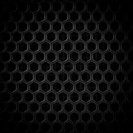 Abstract Steel or Metal Textured Pattern with Hexagonal Cells As Industrial Backgroundの写真素材