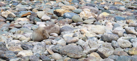Natural Polished Pebble or Gravels Background
