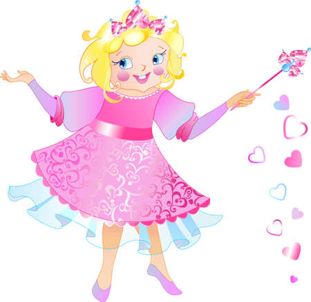 This is fairy-princess  with the magic wandのイラスト素材