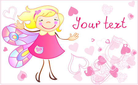 The image can use like a greeting cardのイラスト素材