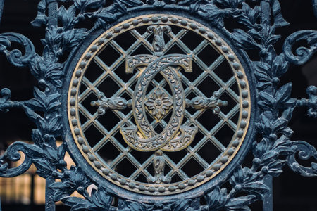 vintage pattern on the lattice