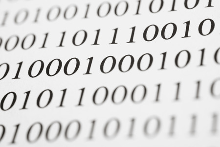 Concept of decoding computer binary code.の写真素材