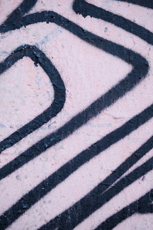 Abstract black lines on plaster. Background. Texture.の写真素材