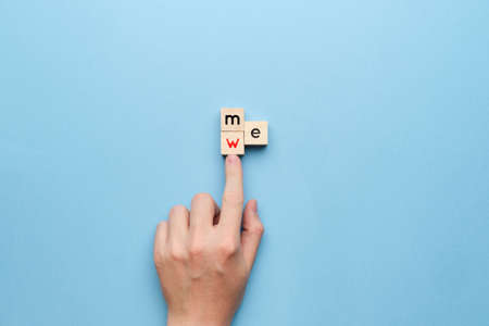 The concept of teamwork to achieve the goalの写真素材