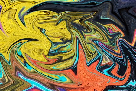 autumn colors abstract marble background close up.