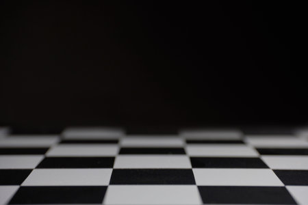 Chess board with free space to advertise the item.