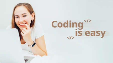 The concept of learning programming languages labeled coding is easy.