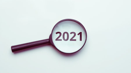 Concept of job search, opportunities in the year 2021の写真素材