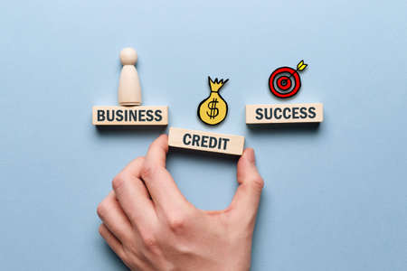 Business support with credit money as a banking concept.の写真素材