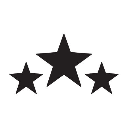 Star or rating icon in simple style on white background.のイラスト素材