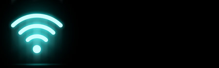 Virtual reality with wireless networks symbol and copy space.の写真素材