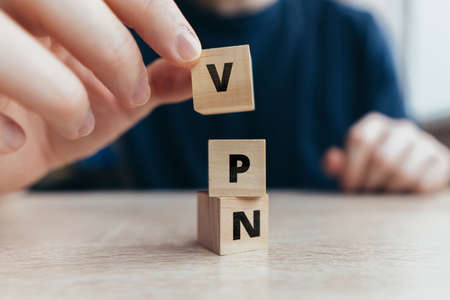 vpn technology concept. Security and anonymity on the Internetの写真素材