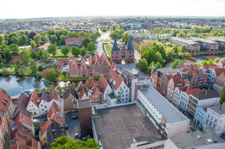 City of Lubeck in Germanyのeditorial素材