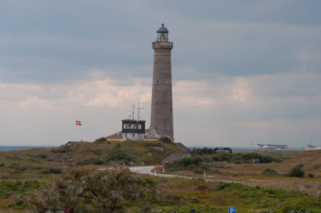 Skagen Lighthouse in Denmarkの写真素材