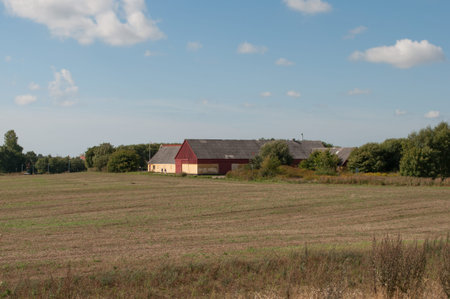Old farm in town of Naestved in Denmarkの写真素材