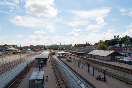 Naestved train station in Denmarkのeditorial素材
