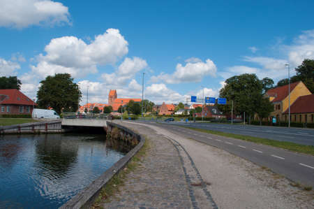 town of Naestved in Denmarkの写真素材