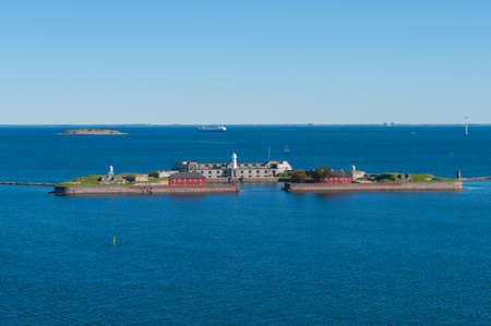 Trekroner fortress in Copenhagen harbor in Denmarkのeditorial素材