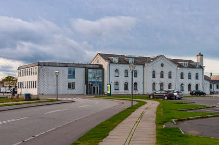 Office building in city of Vordingborg in Denmarkのeditorial素材