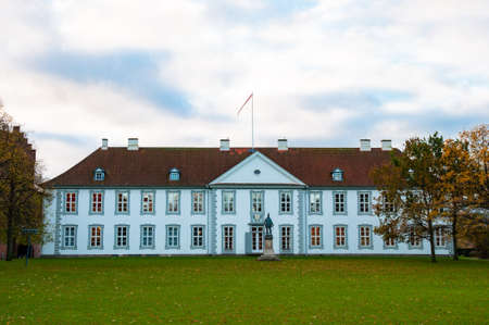 Odense palace in city of Odense on the Danish island of Funenの写真素材