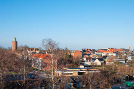View over Vordingborg in Denmarkの写真素材