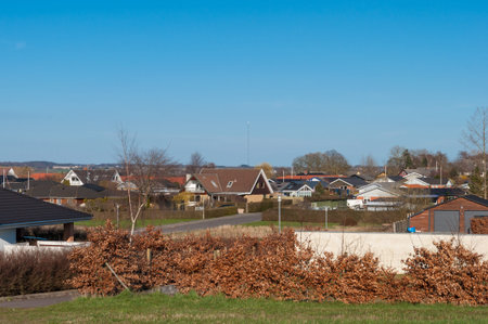 Village of Kastrup in Denmark on a spring day