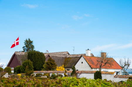 Old Danish farmhouse in the Danish Countryside