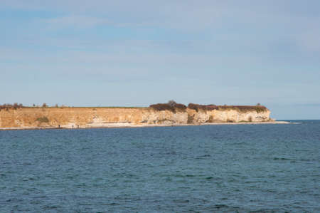 Stevns Cliffs in Denmark on a spring dayの写真素材