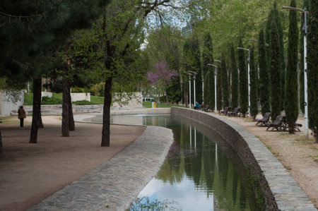 Park in Barcelona Spain