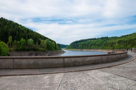 Oker dam in the Harz mountains in Germanyの写真素材