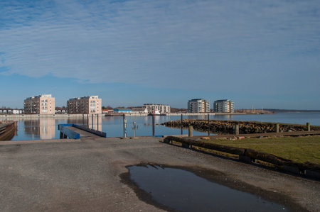 Vordingborg skyline in Denmarkの写真素材