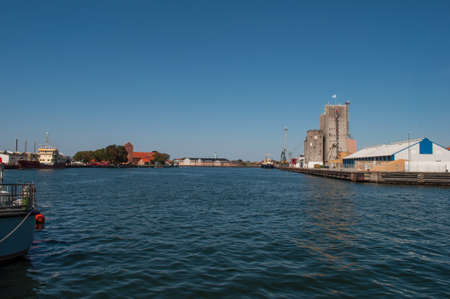 Korsoer harbor in Denmarkのeditorial素材