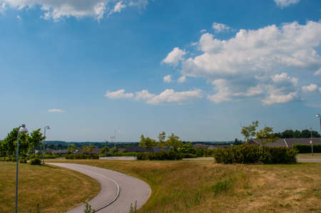 Danish countryside landscape in town of Naestvedの写真素材