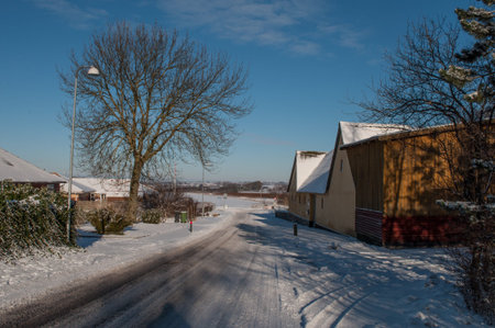Farm in the danish village of Kastrup in Denmarkの写真素材